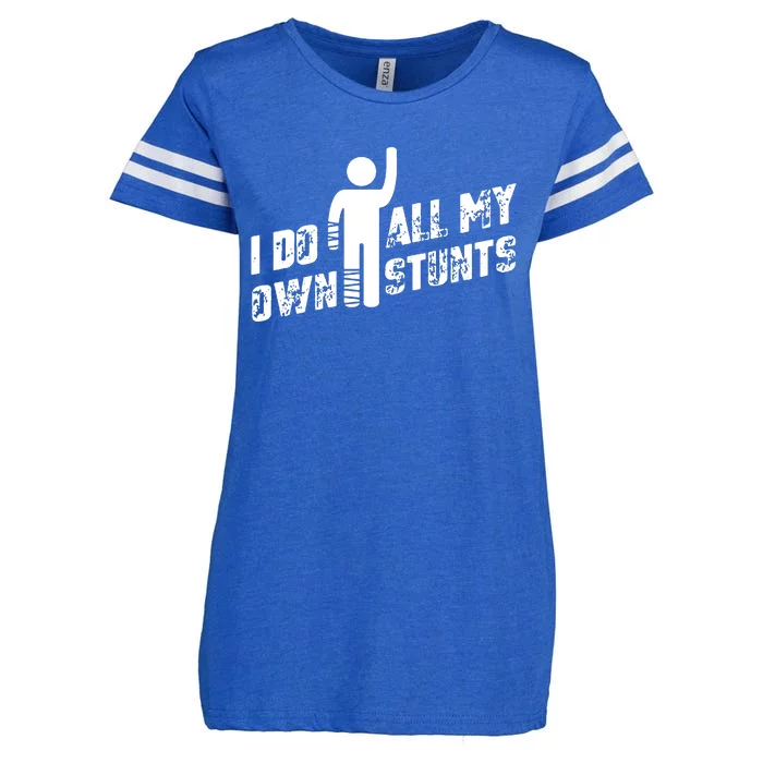 I Do All My Own Stunts Enza Ladies Jersey Football T-Shirt