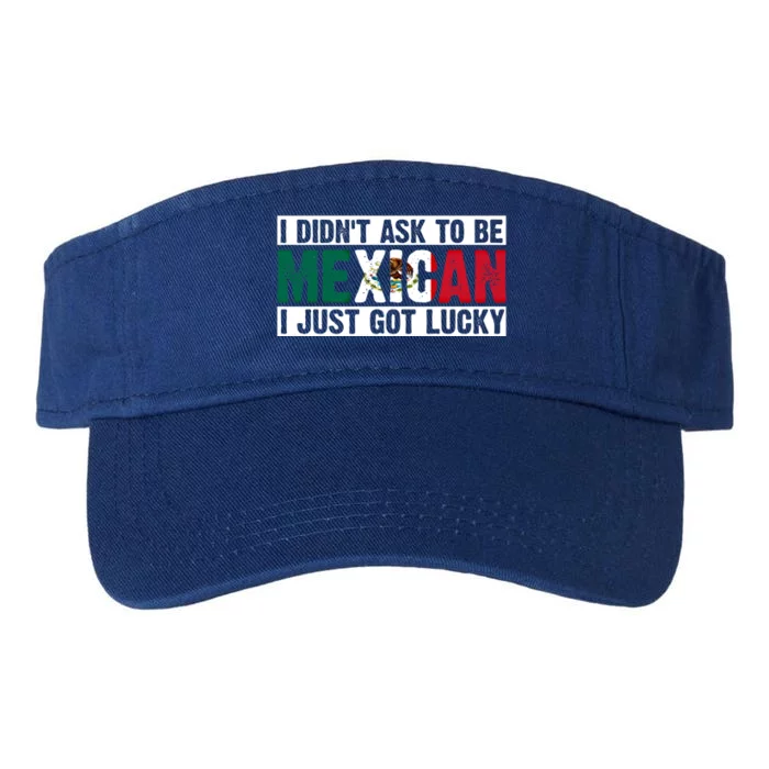 I Didn't Ask To Be Mexican I Just Got Lucky Cool Gift Valucap Bio-Washed Visor