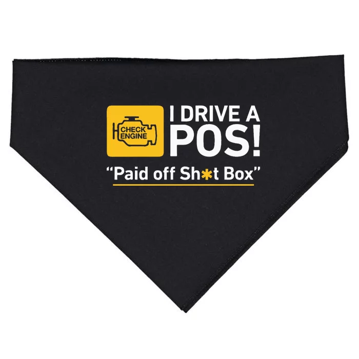 I Drive A Pos Paid Off Sh*T Box USA-Made Doggie Bandana