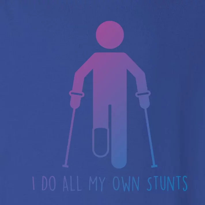 I Do All My Own Stunts Gift Get Well Gift Funny Injury Leg Gift Toddler Long Sleeve Shirt