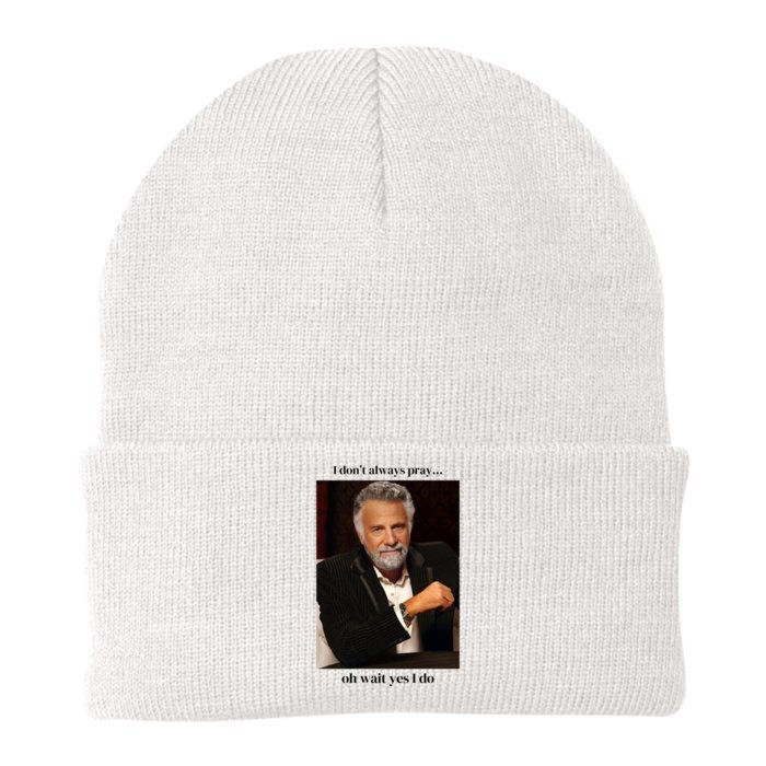 I DonT Always Pray... Front & Back Knit Cap Winter Beanie