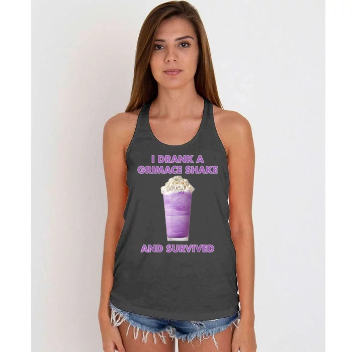 I Drank A Shake And Survived Women's Knotted Racerback Tank