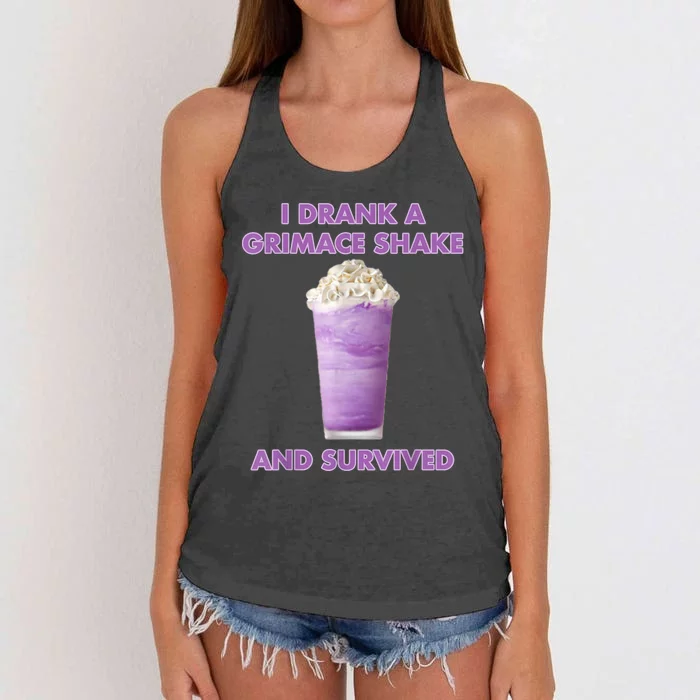 I Drank A Shake And Survived Women's Knotted Racerback Tank