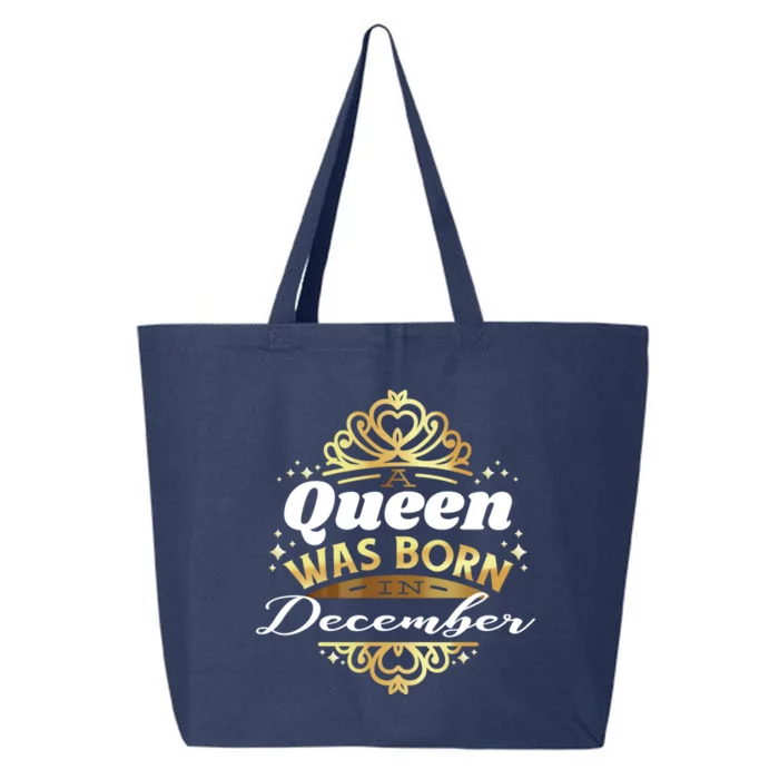 In December A Queen Was Born! Birthday Meme Gift 25L Jumbo Tote