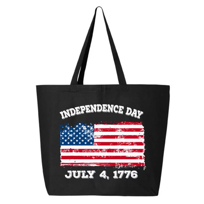 Independence Day American Flag Patriotic 1776 We The People 25L Jumbo Tote