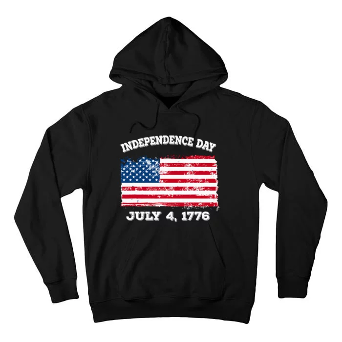 Independence Day American Flag Patriotic 1776 We The People Tall Hoodie