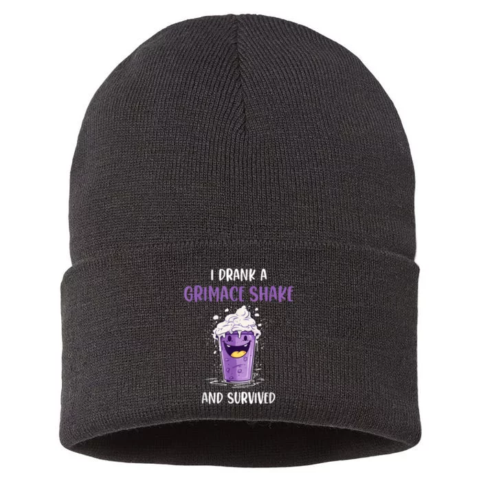 I Drank Agrimace Shake And Survived Sustainable Knit Beanie