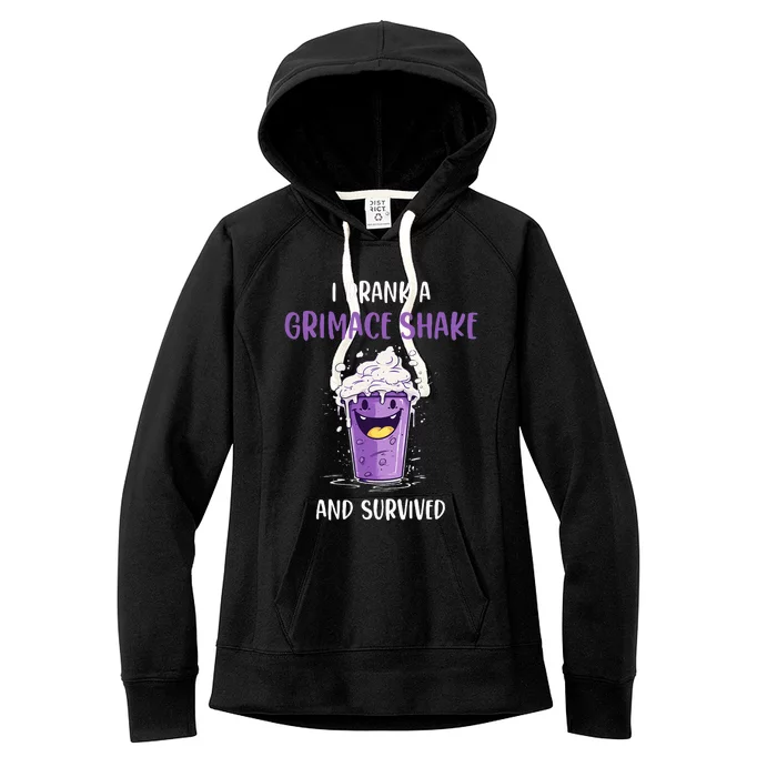 I drank a grimace shake and survived Women's Fleece Hoodie