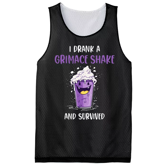 I drank a grimace shake and survived Mesh Reversible Basketball Jersey Tank