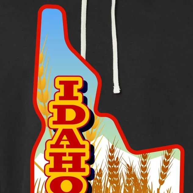 Idaho Potatoes State Outline Garment-Dyed Fleece Hoodie