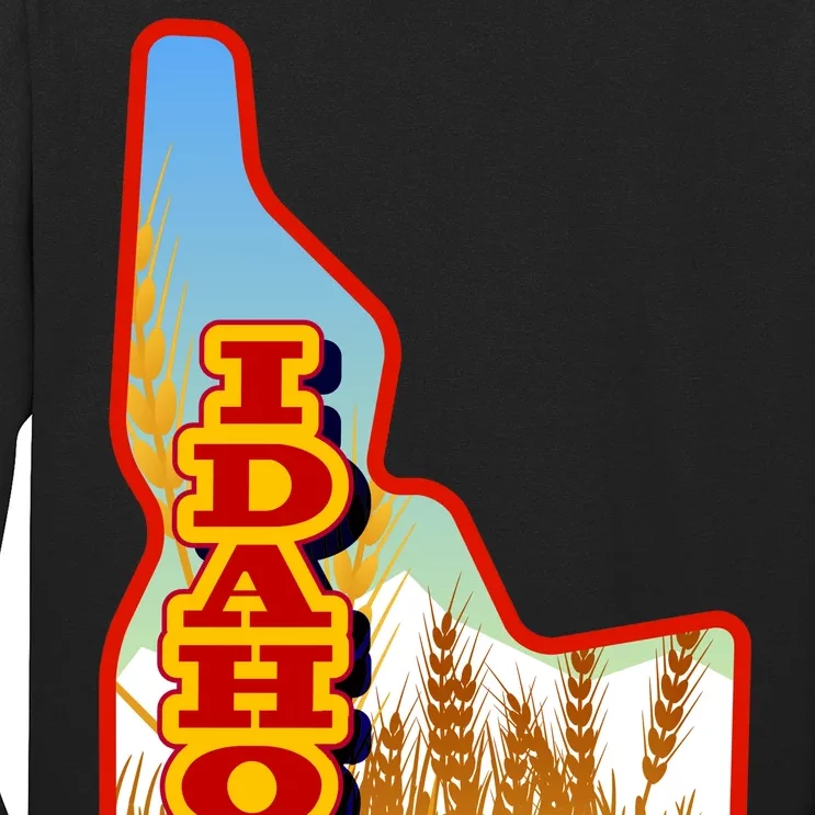 Idaho Potatoes State Outline Long Sleeve Shirt