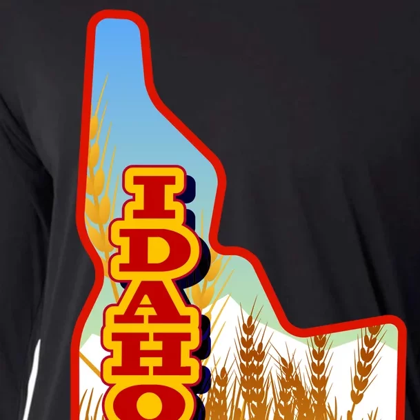 Idaho Potatoes State Outline Cooling Performance Long Sleeve Crew