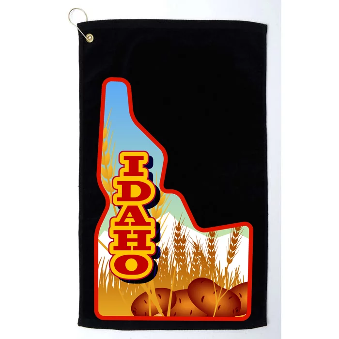 Idaho Potatoes State Outline Platinum Collection Golf Towel