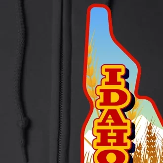 Idaho Potatoes State Outline Full Zip Hoodie