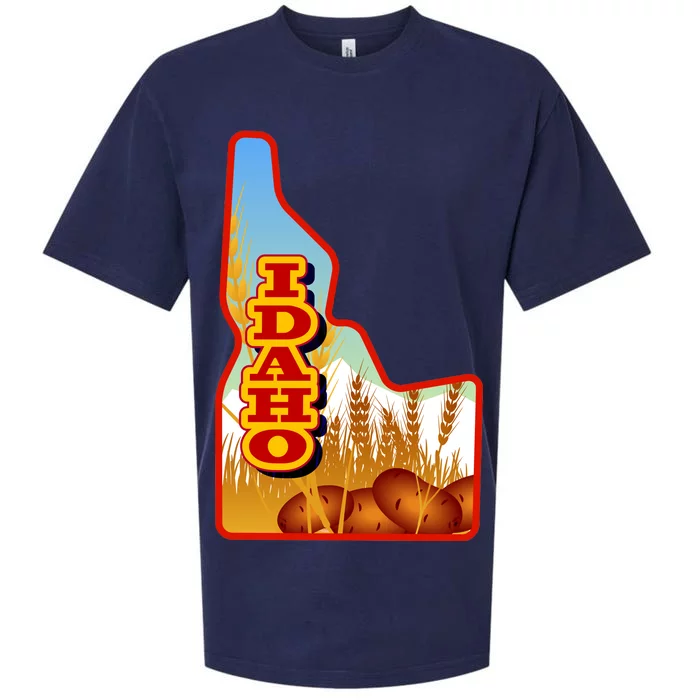 Idaho Potatoes State Outline Sueded Cloud Jersey T-Shirt