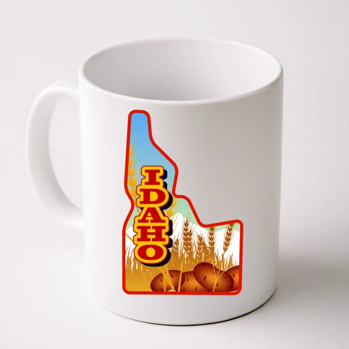 Idaho Potatoes State Outline Front & Back Coffee Mug