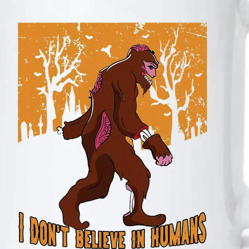 I Dont Believe In Humans Bigfoot Halloween Costume Gift Black Color Changing Mug