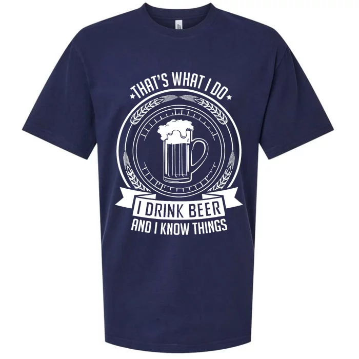 I Drink Beer And I Know Things, Ale, Lager Party Sueded Cloud Jersey T-Shirt