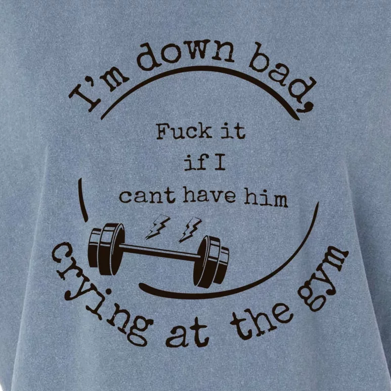 Im Down Bad Crying At The Gym Taylor Lyrics Ttpd Garment-Dyed Women's Muscle Tee