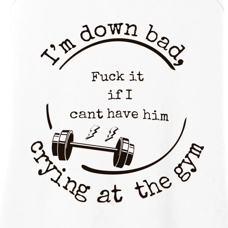 Im Down Bad Crying At The Gym Taylor Lyrics Ttpd Ladies Essential Tank