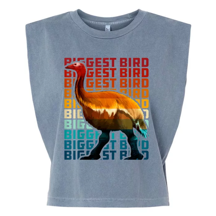 I'm Da Biggest Bird Meme For Bird Funny Retro Vintage Sunset Garment-Dyed Women's Muscle Tee