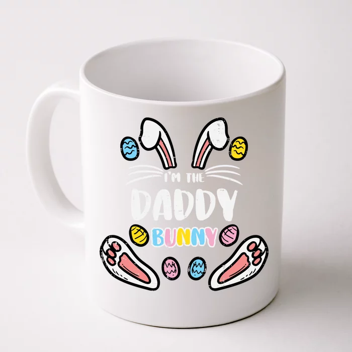 Im Daddy Bunny Rabbit Easter Family Matching Dad Papa Gift Front & Back Coffee Mug