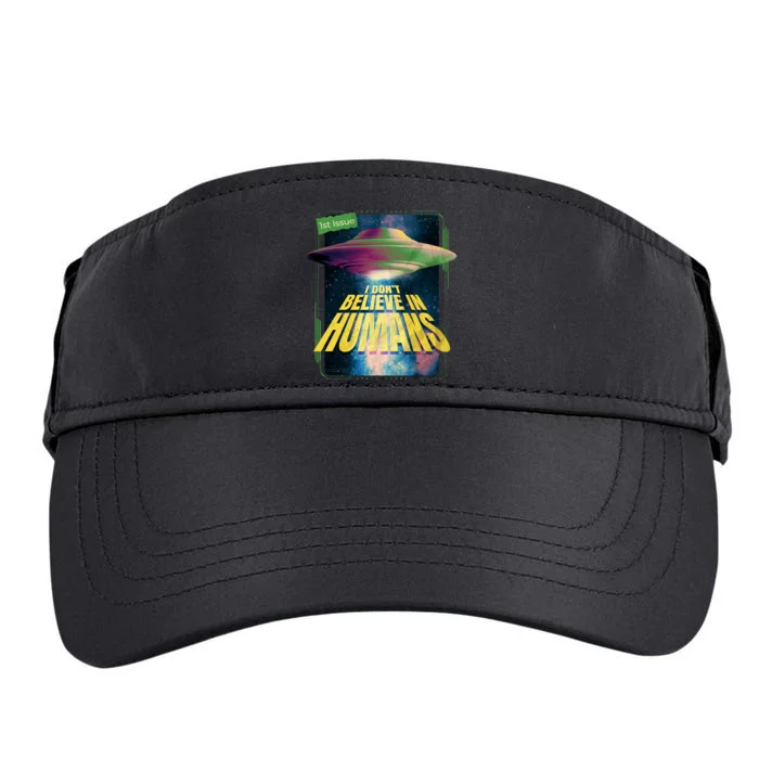 I Don't Believe In Humans UFO Adult Drive Performance Visor