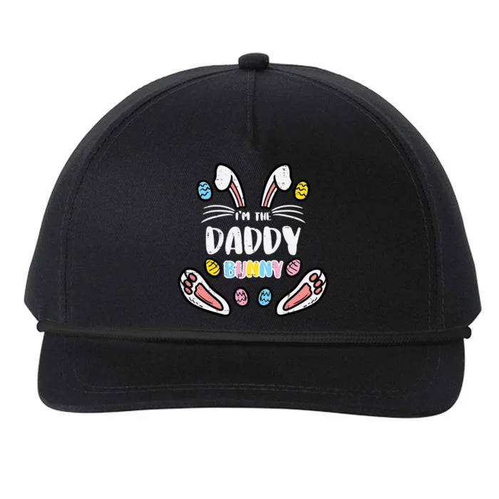 Im Daddy Bunny Rabbit Easter Family Matching Dad Papa Funny Gift Snapback Five-Panel Rope Hat