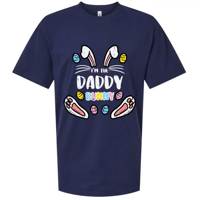 Im Daddy Bunny Rabbit Easter Family Matching Dad Papa Funny Gift Sueded Cloud Jersey T-Shirt