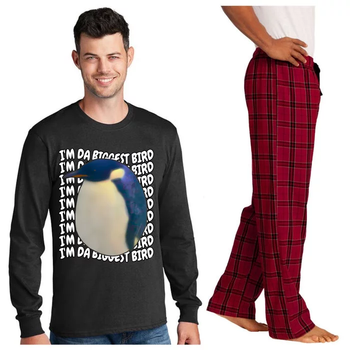 I'm Da Biggest Bird Meme For Bird Lovers Meme Enthusiasts Long Sleeve Pajama Set