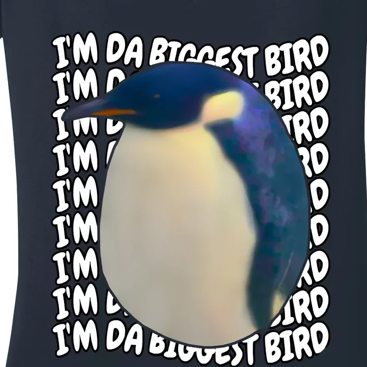 I'm Da Biggest Bird Meme For Bird Lovers Meme Enthusiasts Women's V-Neck T-Shirt