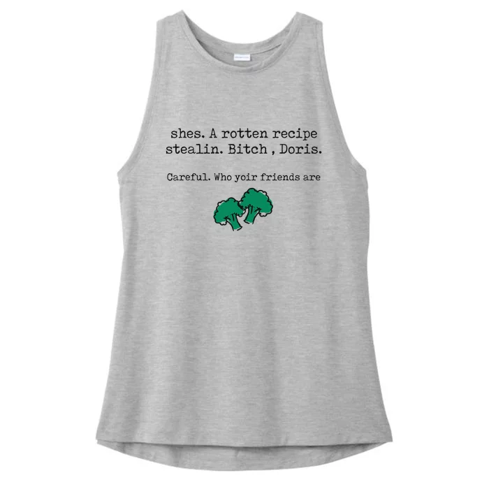 Internet Drama Broccoli Casserole Recipe Stealing Ladies Tri-Blend Wicking Tank