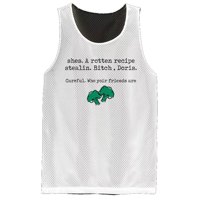 Internet Drama Broccoli Casserole Recipe Stealing Mesh Reversible Basketball Jersey Tank