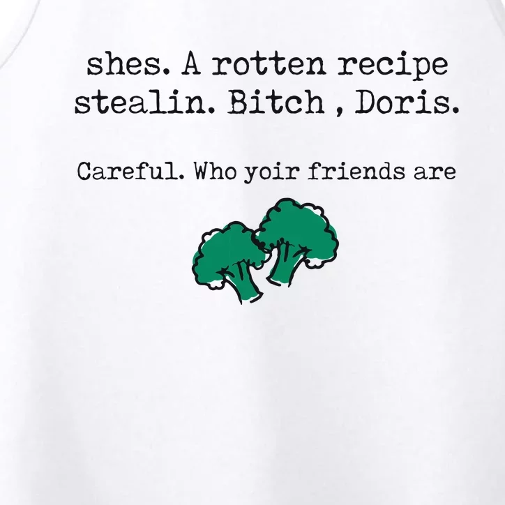 Internet Drama Broccoli Casserole Recipe Stealing Performance Tank