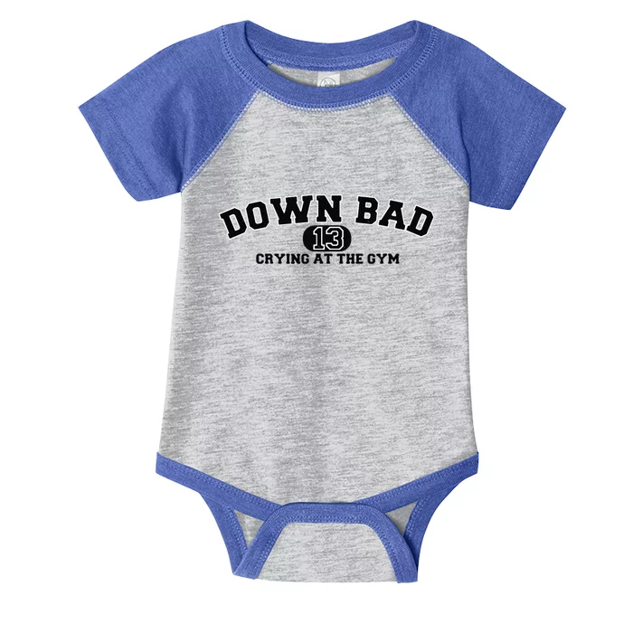 IM Down Bad Crying At The Gym Infant Baby Jersey Bodysuit