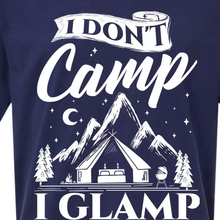 I Dont Camp I Glamp Glamping Glamper Glamorous Camping Sueded Cloud Jersey T-Shirt