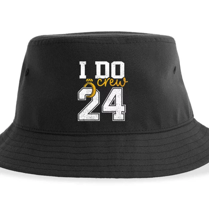 I Do Crew Bride 2024 Squad Bridal Party Bachelorette Shower Sustainable Bucket Hat