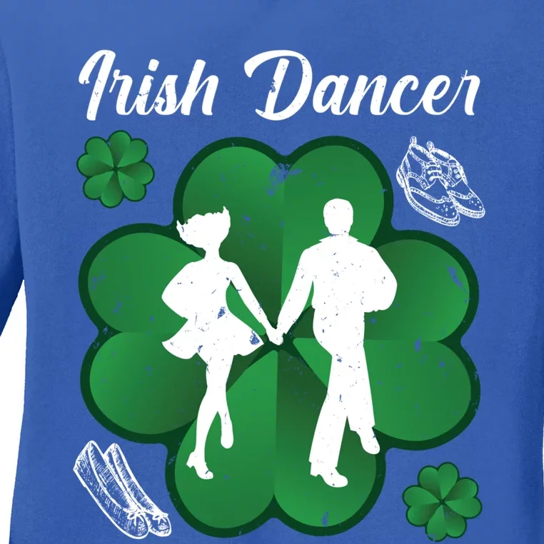 Irish Dancer Couple Ireland Tap Dancing Gift Ladies Long Sleeve Shirt