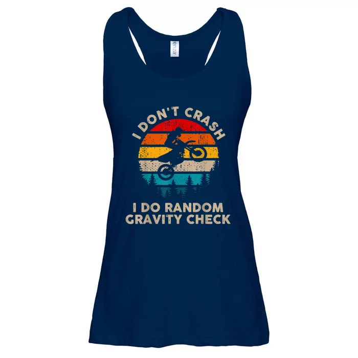 I Don't Crash Random Gravity Check Motocross Dirt Bike Ladies Essential Flowy Tank