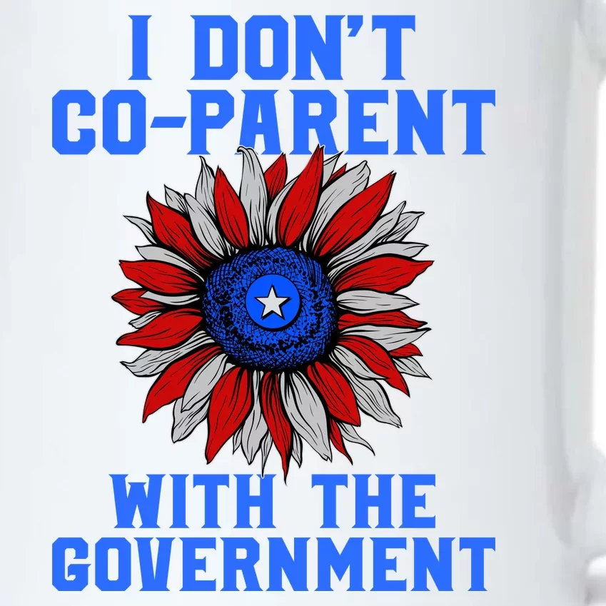 I Don't Co Parent With The Government Black Color Changing Mug