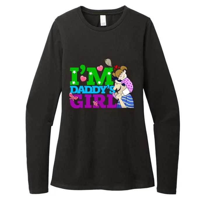 Im Daddys Cute Gift I Love You Dad Daddy Daughter Gift Womens CVC Long Sleeve Shirt