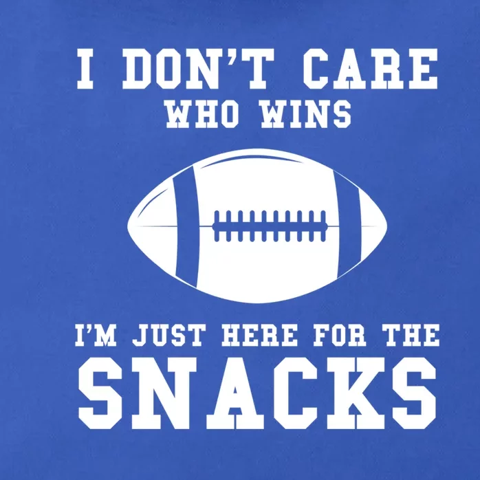 I Don't Care Who Wins American Football Gift Zip Tote Bag