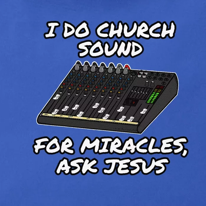 I Do Church Sound For Miracles Ask Jesus Audio Tech Funny Zip Tote Bag