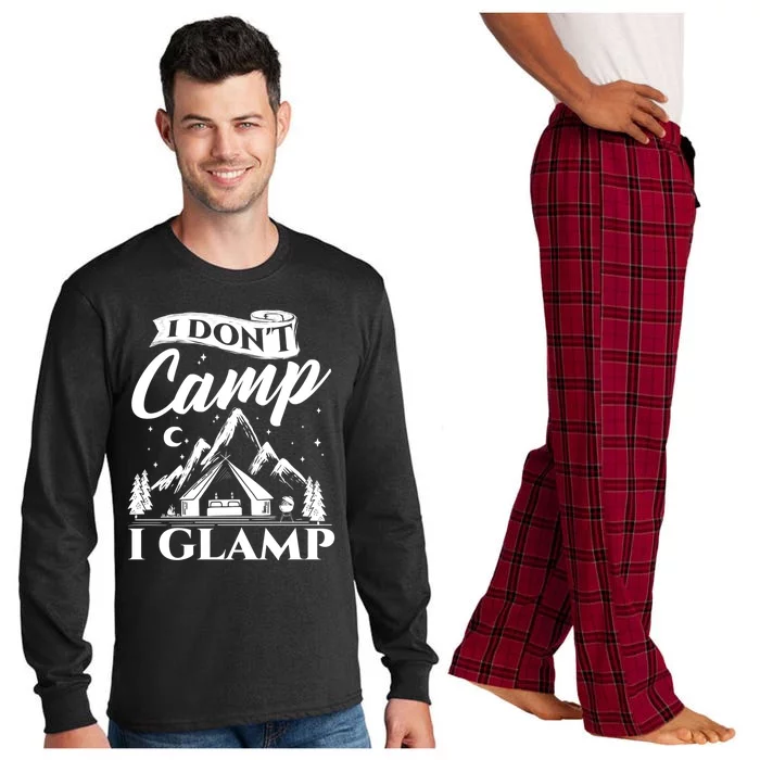 I Dont Camp I Glamp Glamping Glamper Glamorous Camping Long Sleeve Pajama Set