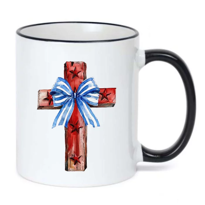 Independence Day Christian 4th Of July Black Color Changing Mug