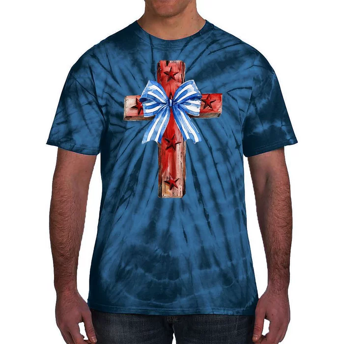 Independence Day Christian 4th Of July Tie-Dye T-Shirt