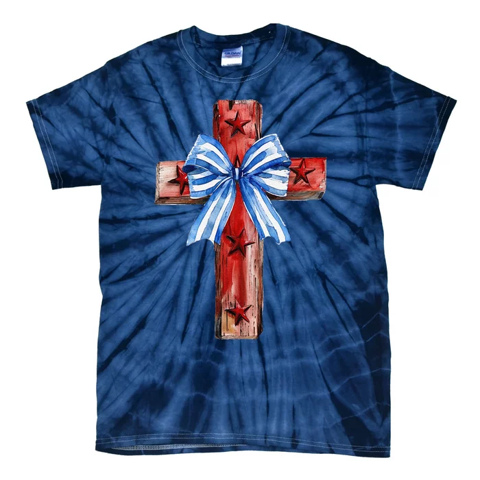 Independence Day Christian 4th Of July Tie-Dye T-Shirt