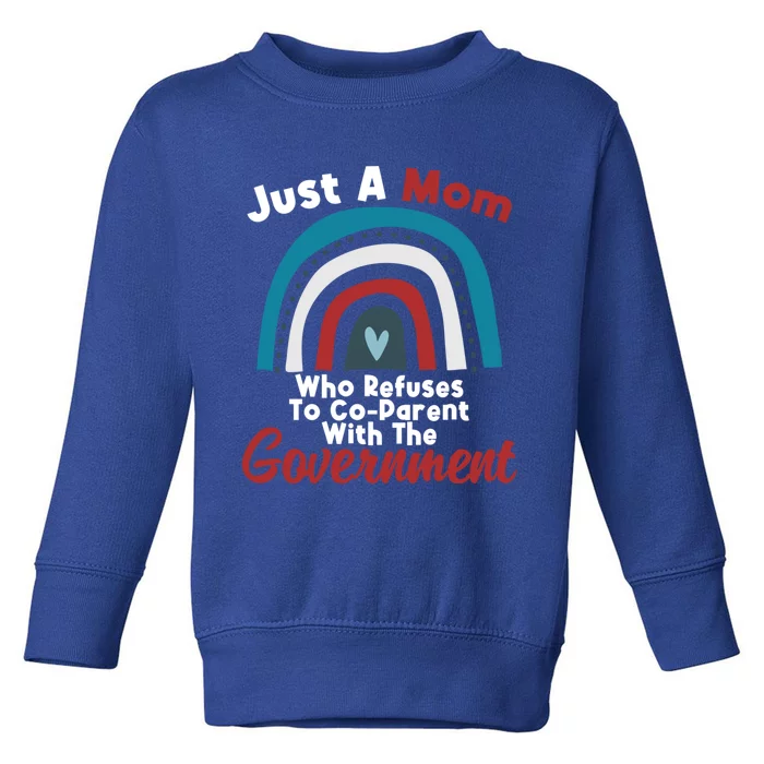 I Don't Coparent With The Governt Respect Freedom Gift Toddler Sweatshirt