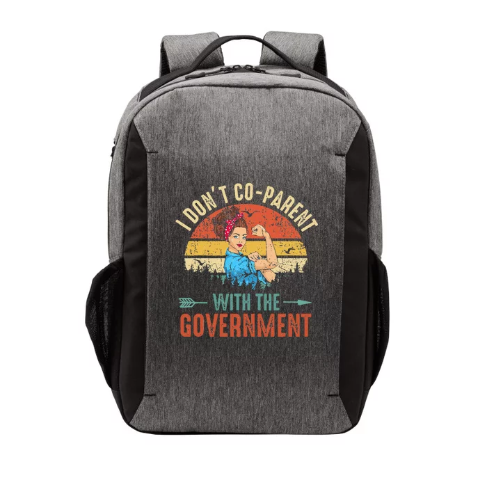 I Don't Coparent With The Government Retro Vintage Vector Backpack