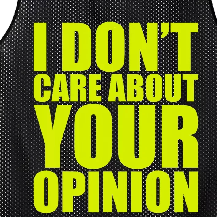 I Don’t Care About Your Opinion Mesh Reversible Basketball Jersey Tank